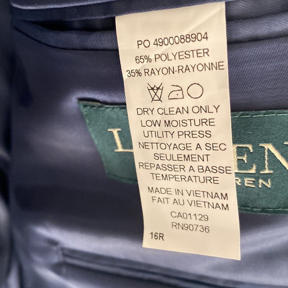 Boys Lauren Ralph Lauren Navy Blazer - Picture 11 of 12